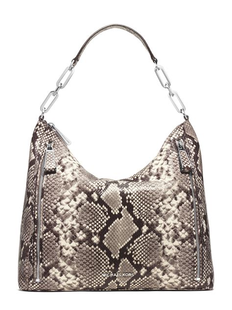 michael kors snake purse dillards|Michael Kors snakeskin shoulder bag.